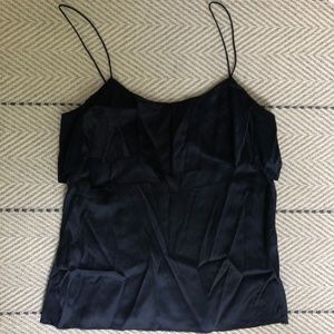 Rebecca Taylor Navy Ruffle Cami